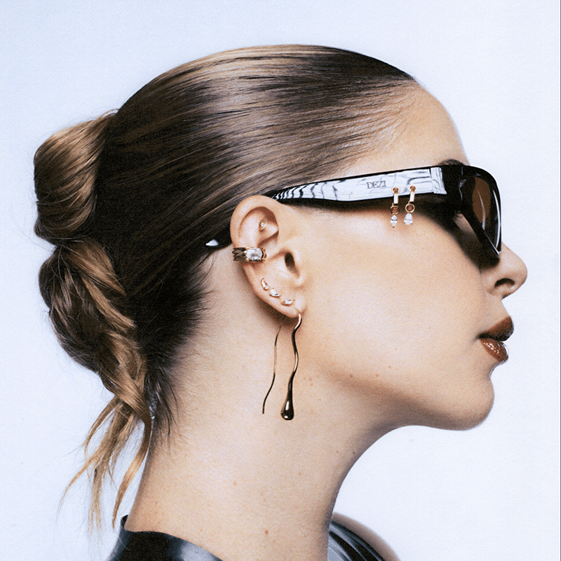 The Luxe Stone Studs Set