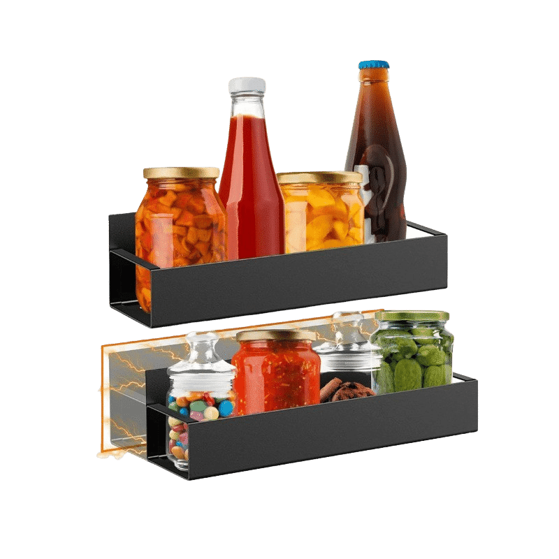 Magnetic Shelf Storage Organizer (2 Pack)
