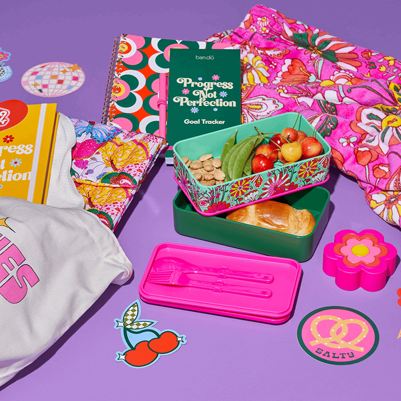 What's For Lunch? Stacking Lunch Box Set, Magic Garden Mint