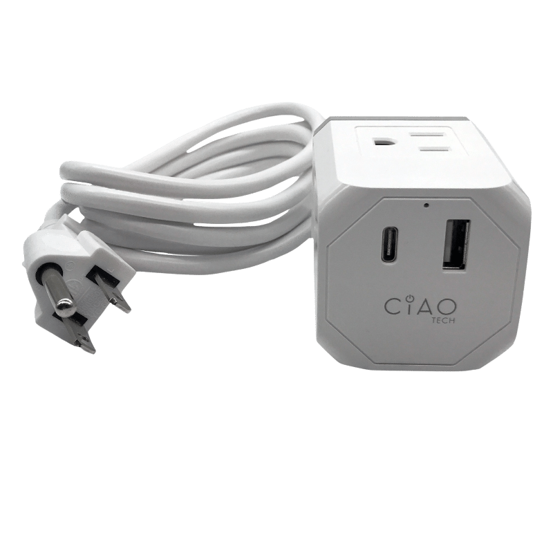 Portable & Compact Multi Outlet Wall Plug Extender