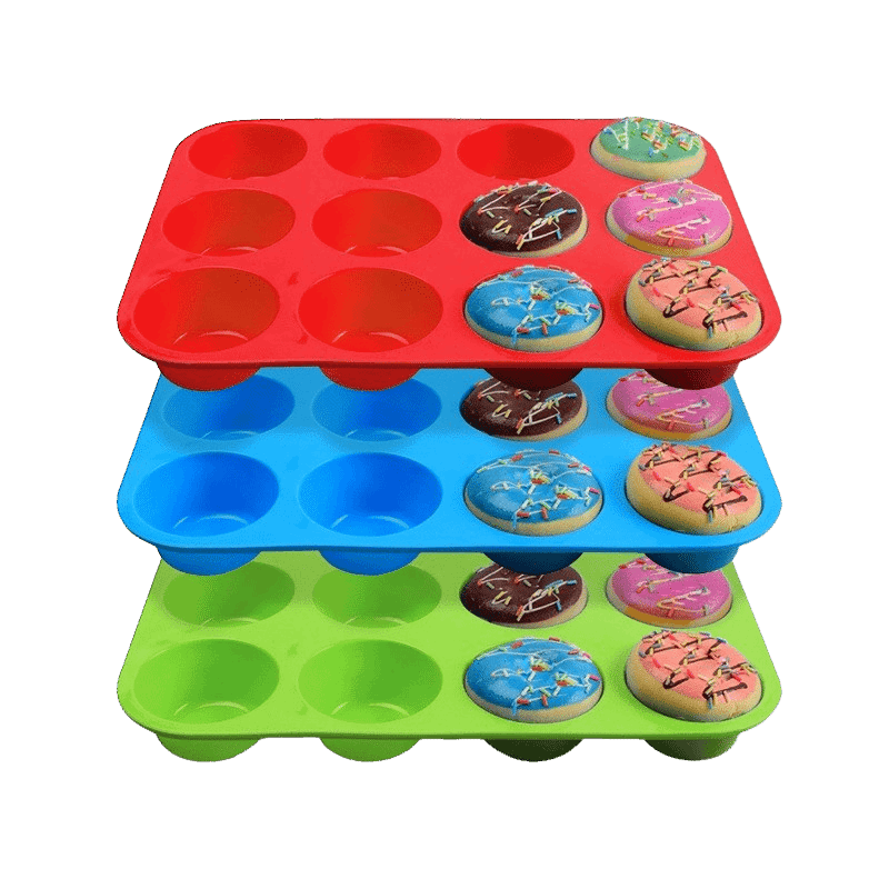 Silicone Muffin Pans (3 Pack)