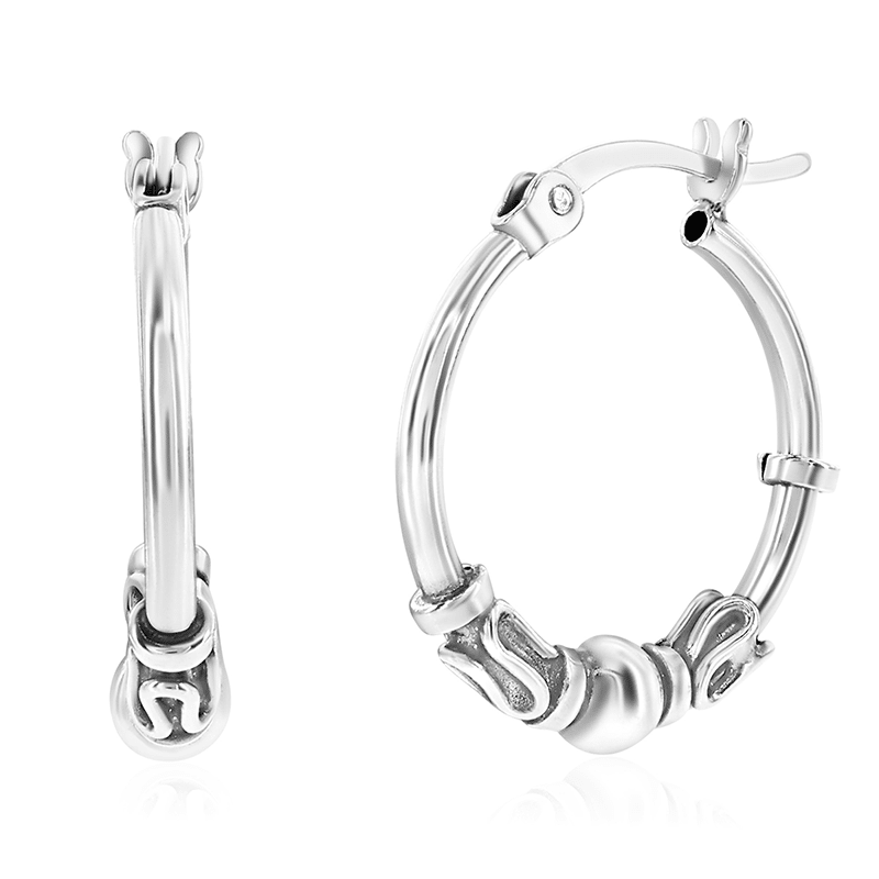 Oxidized Hoops