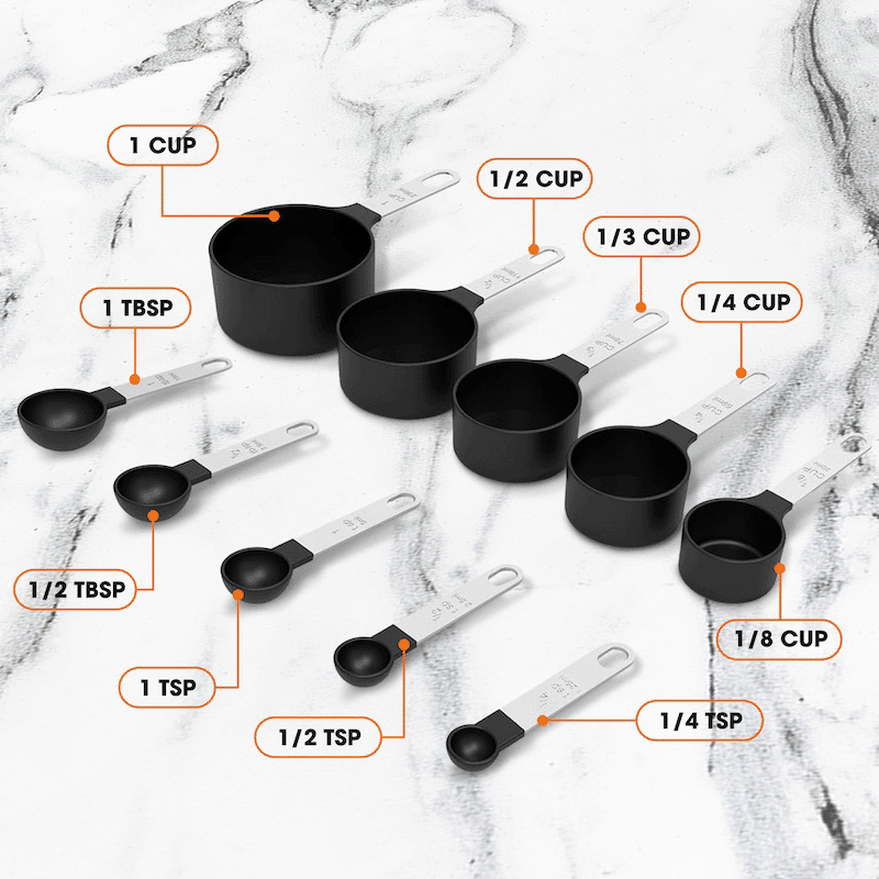 10 Piece Measuring Cup & Spoon Set