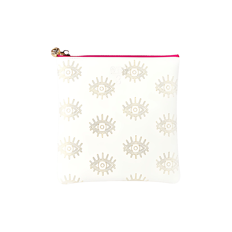 #3 Sabra Eye White Pouch