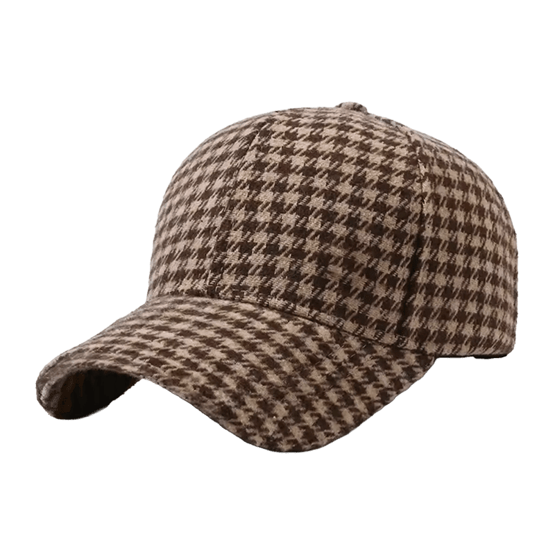Houndstooth Pattern Baseball Cap