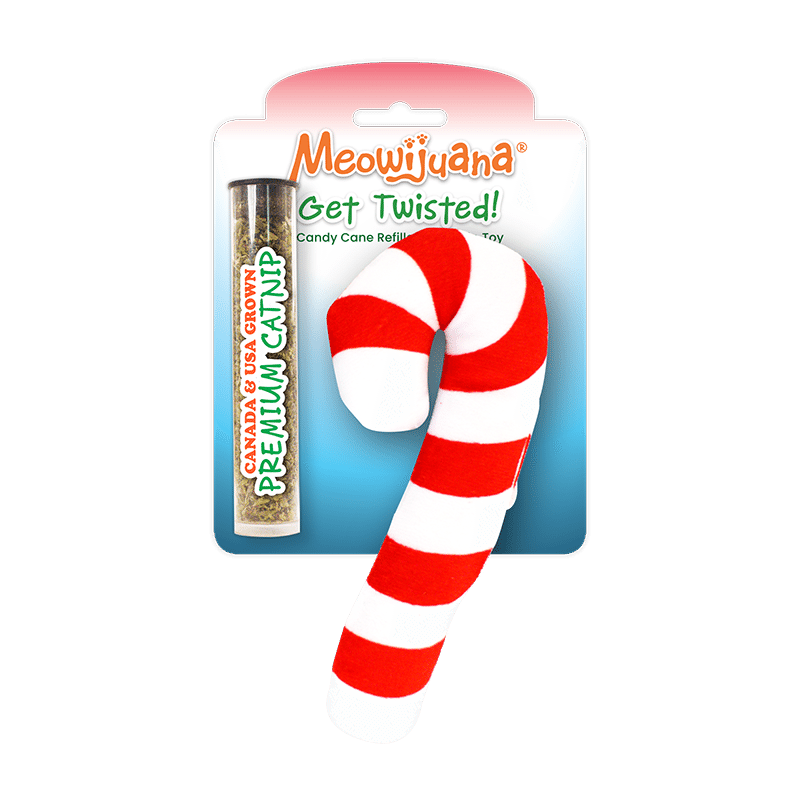 Get Twisted Candy Cane Refillable Cat Toy