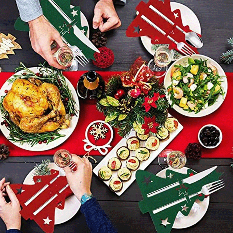 Holiday Felt Tableware Mats (6 Pack)