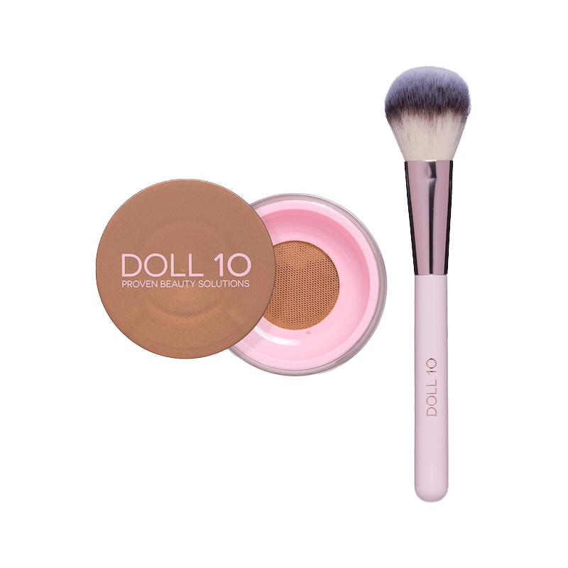 Doll Skin Warming Filter Powder with Genius Bronzing Brush
