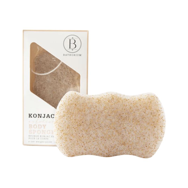 Konjac Walnut Shell Exfoliating Body Sponge