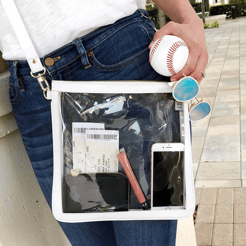 #6 With A Strap Double Nudie White Crossbody