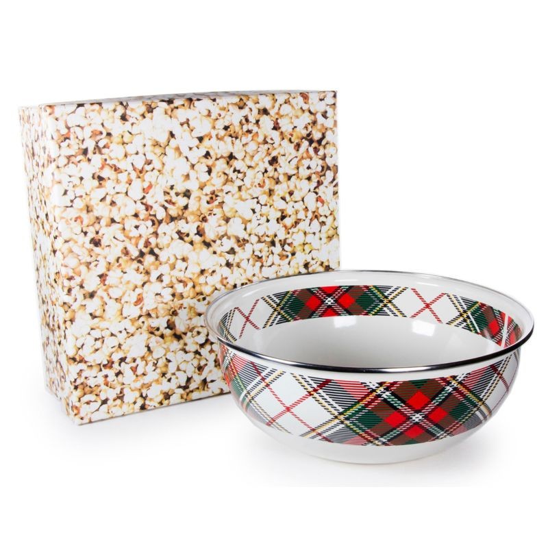 Highland Plaid Popcorn Bowl Gift