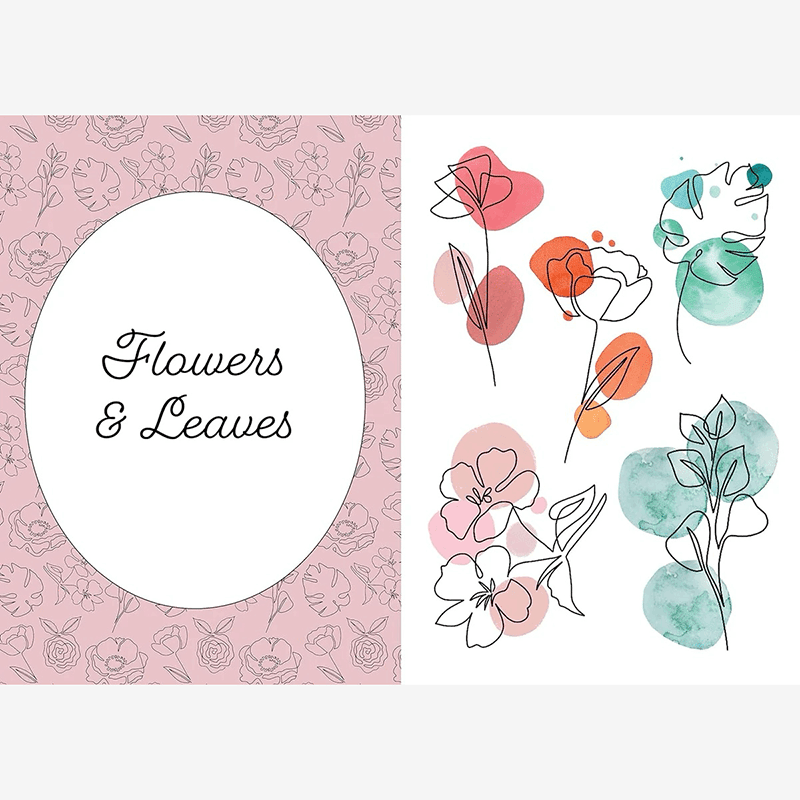 One-Line Drawing: Learn to Draw Florals, Portraits, and More Using a Single Line (15-Minute Drawing)