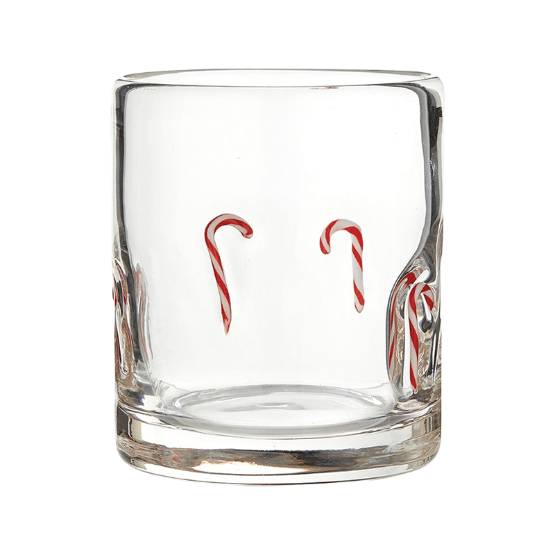 Candy Cane Icon Glass Set Of 4