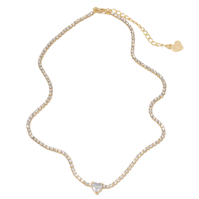 In a Heartbeat Tennis Necklace