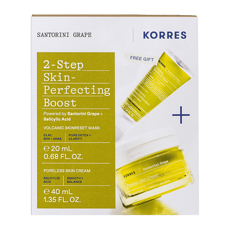 Santorini Grape Moisturizer, Santorini Grape Volcanic SkinReset Mask