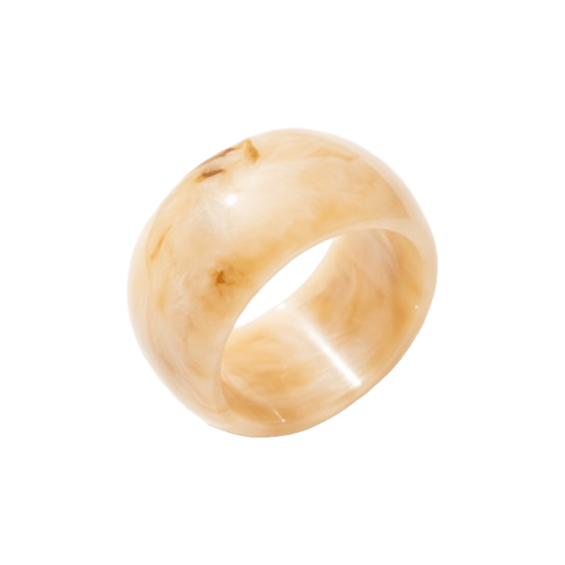 Flat White Bangle Bracelet