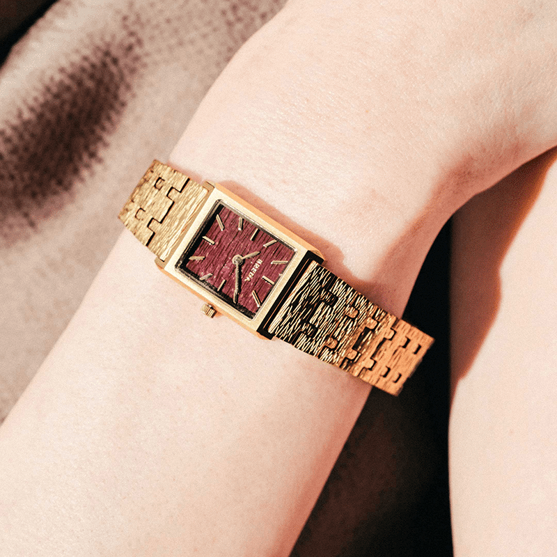 BREDA 'Virgil Revival' Gold and Metal Bracelet Watch