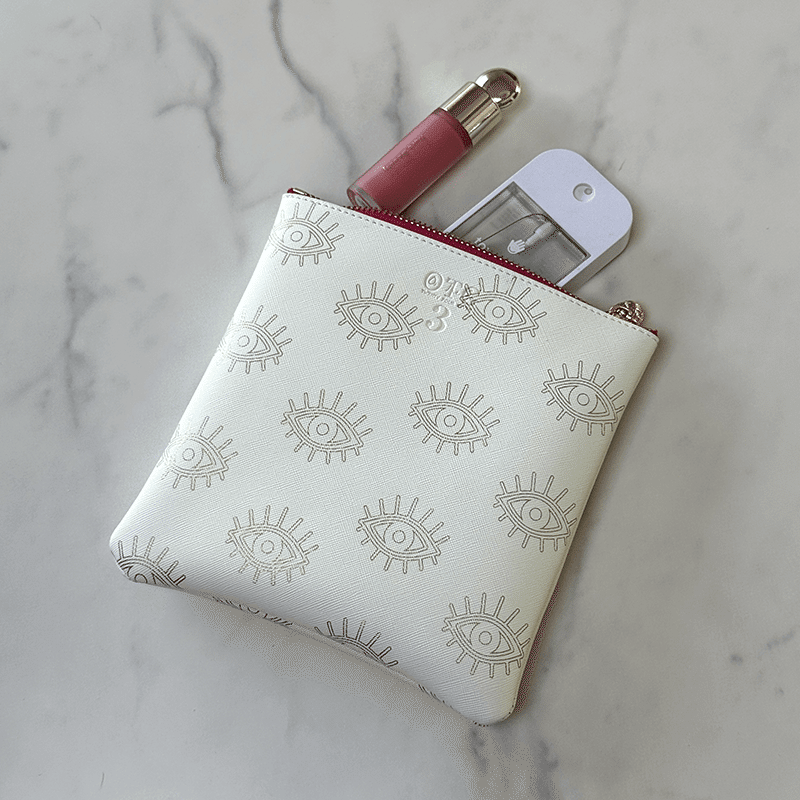 #3 Sabra Eye White Pouch