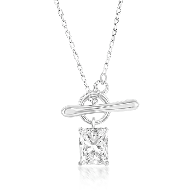 Crystal Toggle Necklace