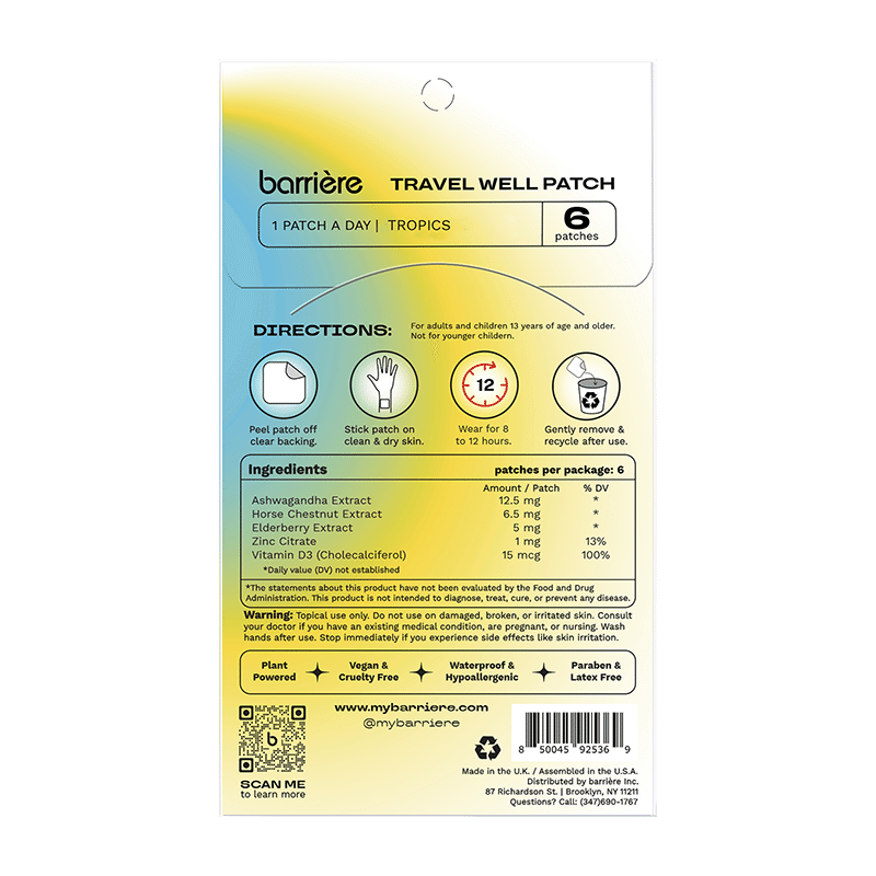 Travel Well Patch (6 Pack)