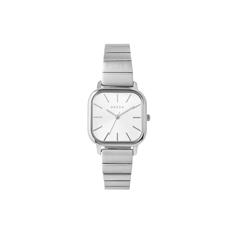 BREDA 'Esther' Silver and Metal Bracelet Watch