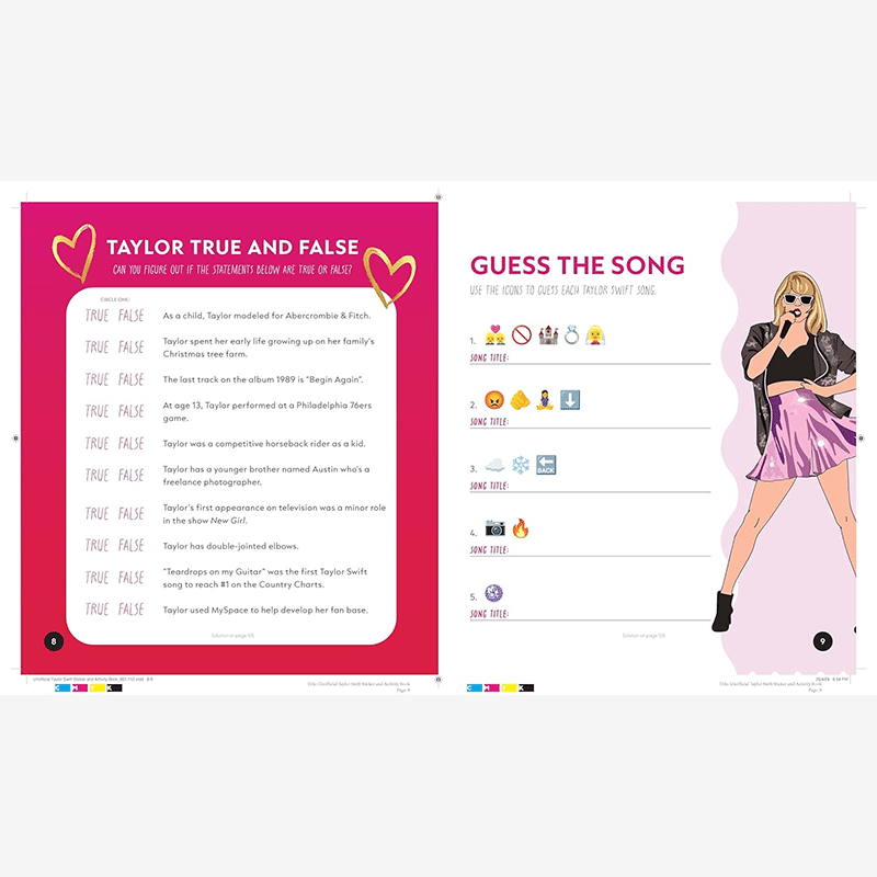 The Unofficial Taylor Swift Sticker and Activity Book: Swiftie Activities to Celebrate Music's Biggest Star