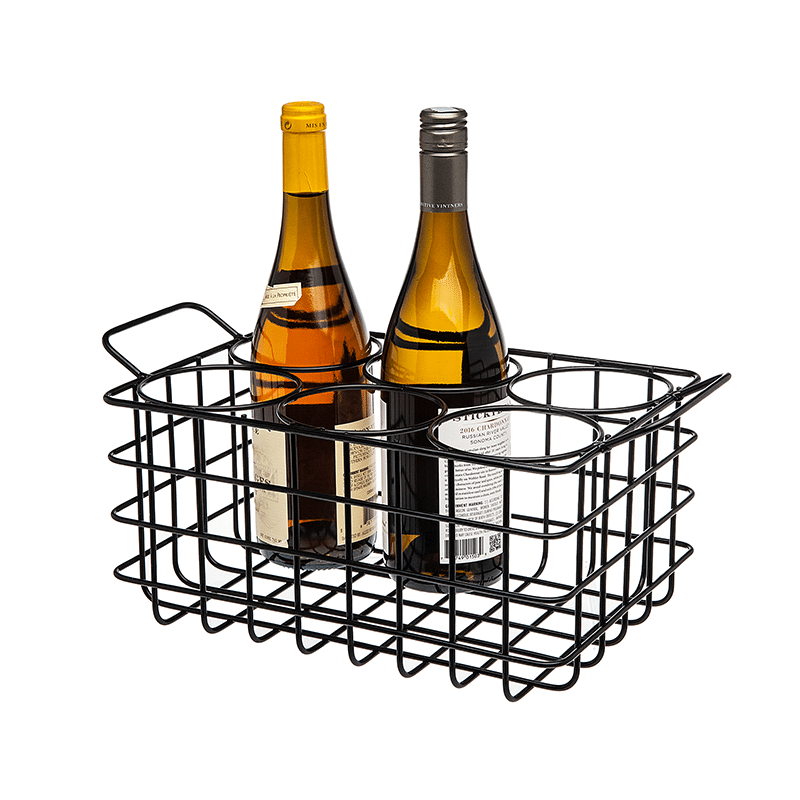 Matte Black Wine Rack (Crate Style)