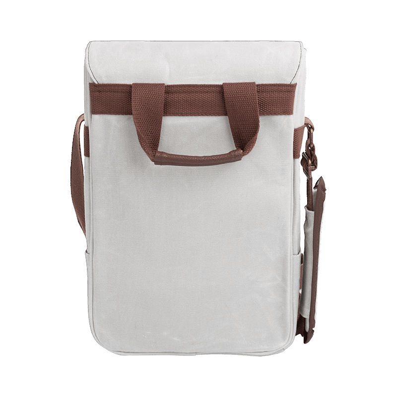 2 Bottle Insulated Wine Bag with Cheese Board & Knife Set