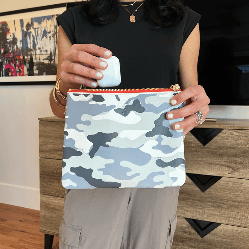 #4 Abby Camo Gray Pouch