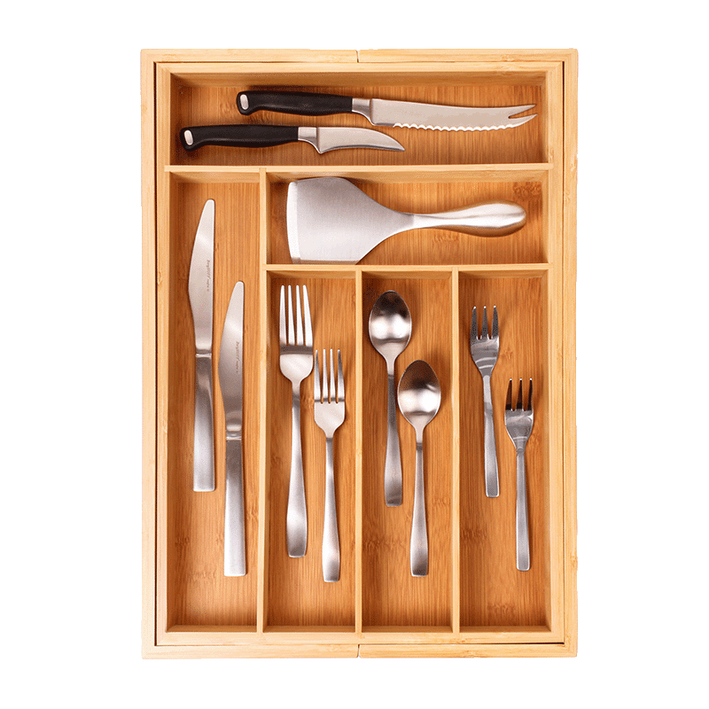 Expanding 8-Slot Flatware Organizer