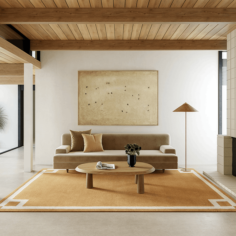 Grace Bordered Wool Area Rug