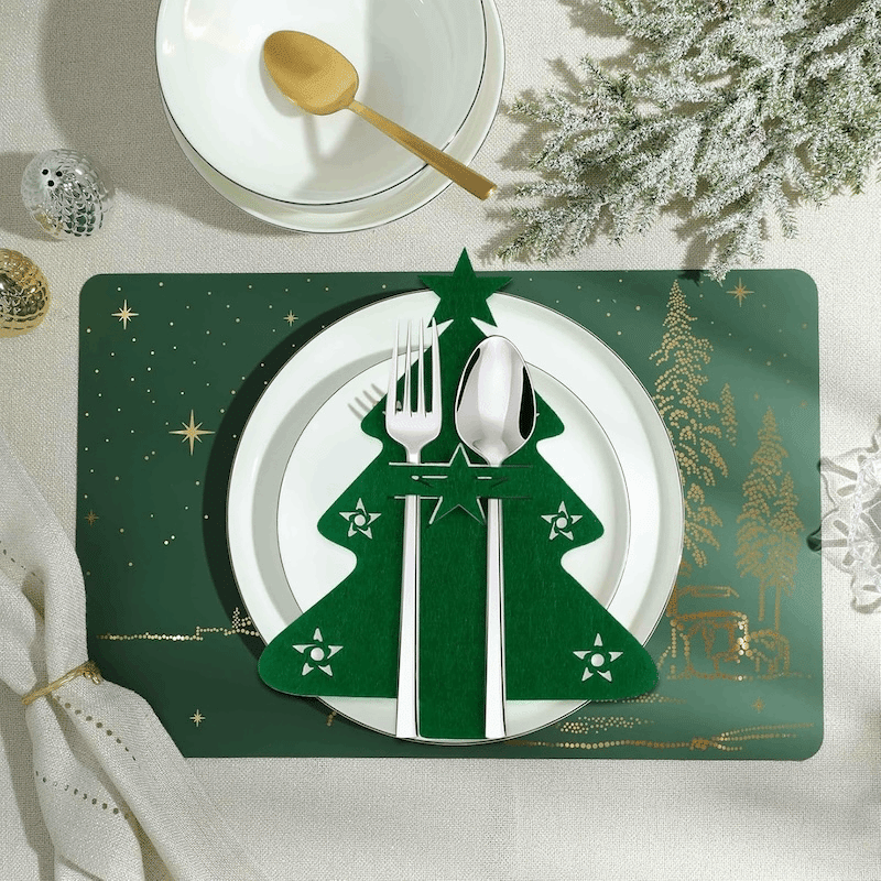 Holiday Felt Tableware Mats (6 Pack)