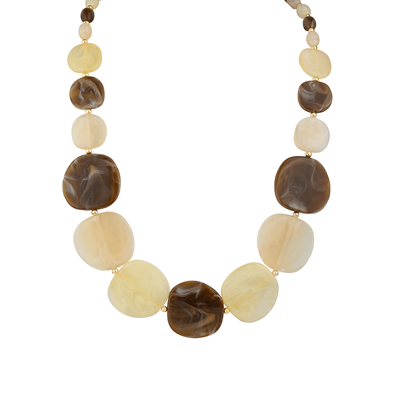 Graduating Disc Necklace Naturals