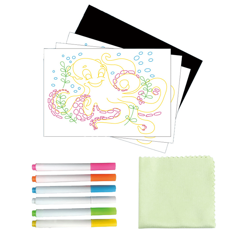 LED Doodle Board with Drawing Pens & Templates