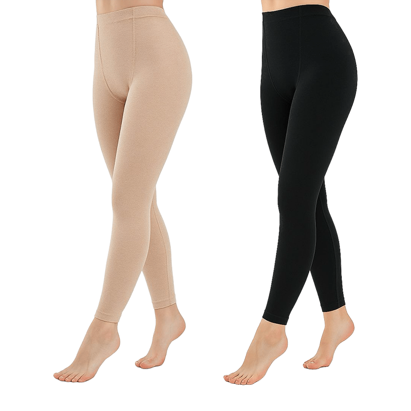 2pk Heather and Solid Fleece Legging