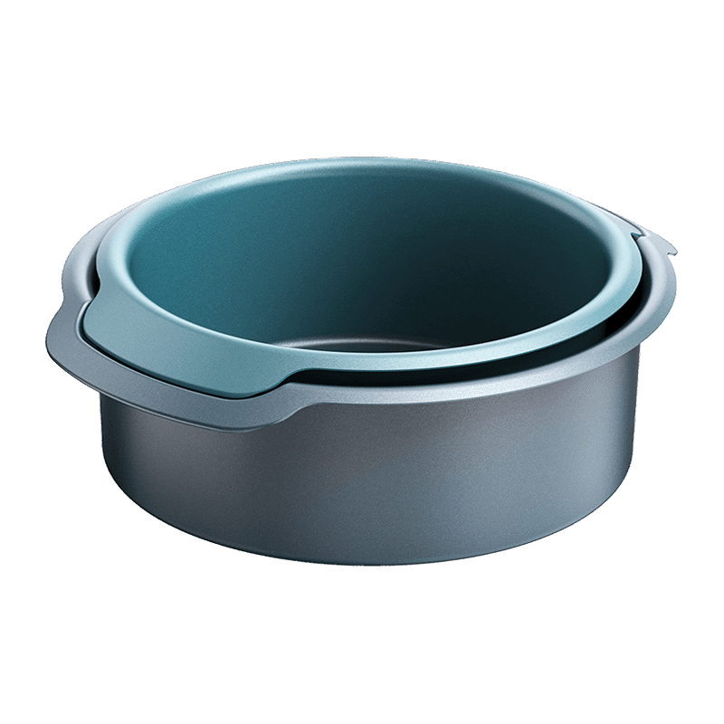Nest Bake Non-Stick Round Cake Pan with Easy Pull Handles (2 Pack)
