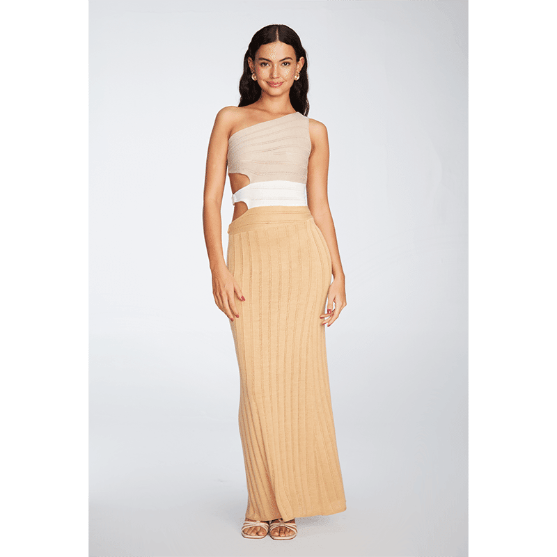 Lauren Colorblock Green Dress