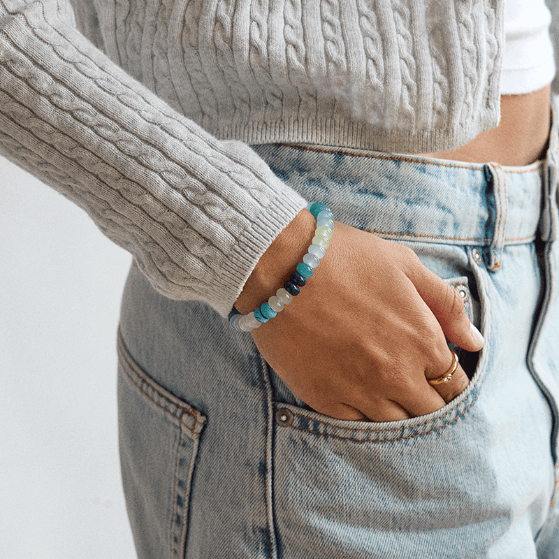 Semi Precious Stretch Bracelet