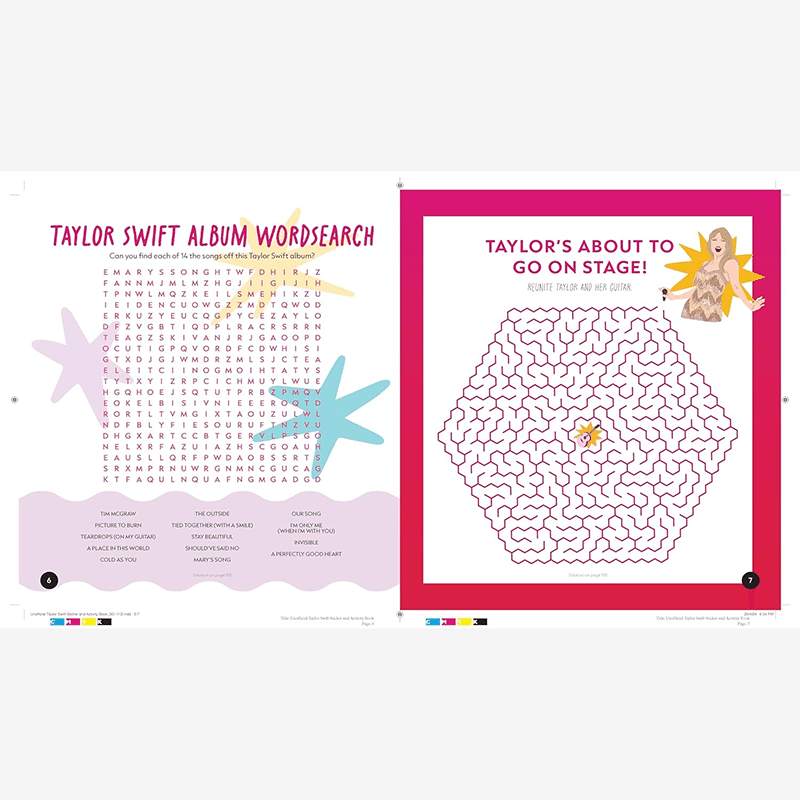 The Unofficial Taylor Swift Sticker and Activity Book: Swiftie Activities to Celebrate Music's Biggest Star