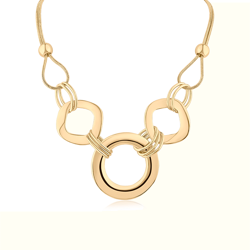 Modern Statement Rings Necklace