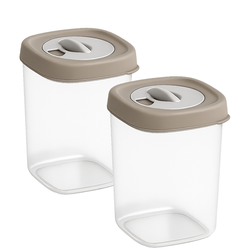 Spice Container with Easy Pour Shaker (2 Pack)