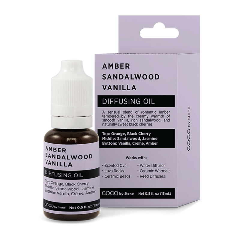 Lava Rocks and Essential Oil Bundle - (Amber | Sandalwood | Vanilla)