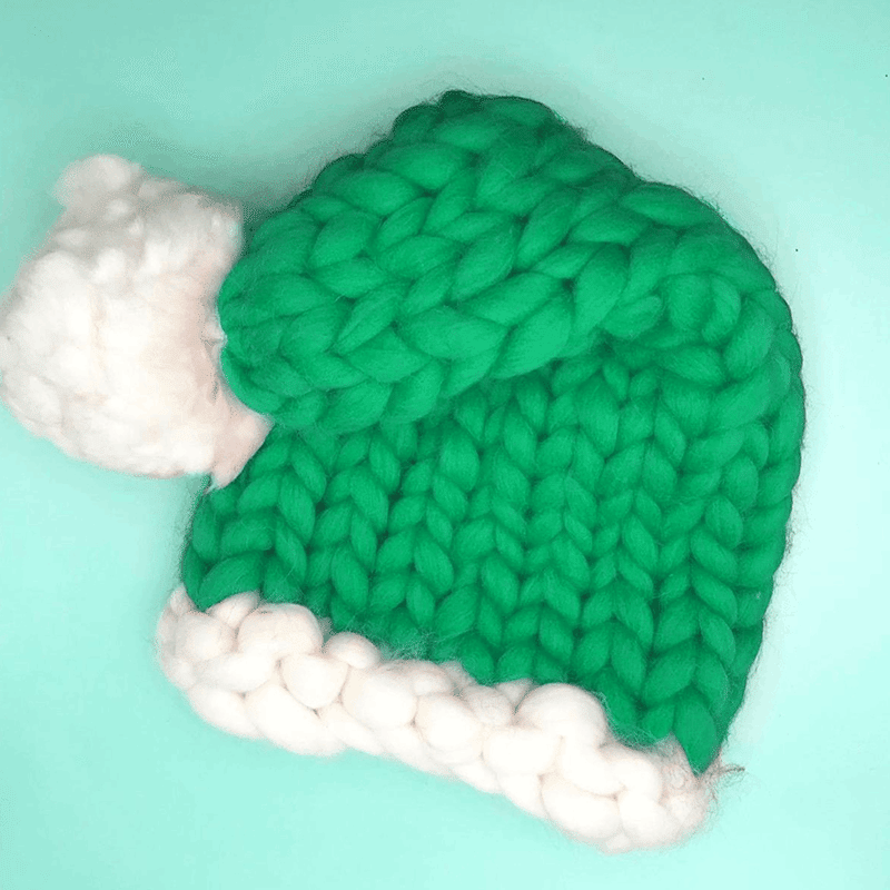 Chunky Knit Christmas Hat 