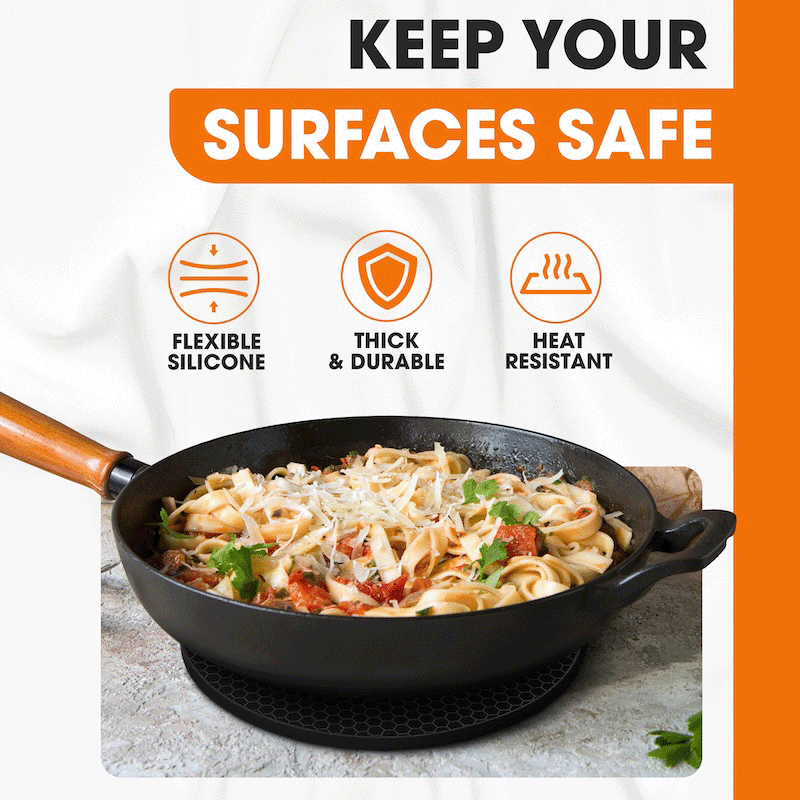 Heat Resistant Silicone Pot Holder (4 Pack)
