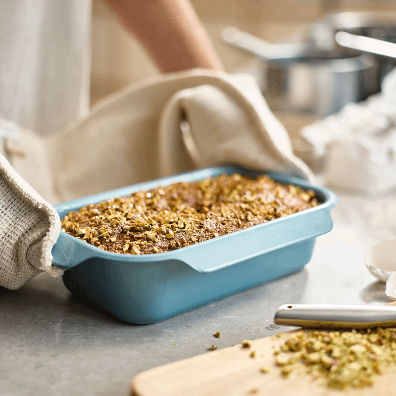 Nest Bake 2lb Non-Stick Loaf Pan with Easy Pull Handles