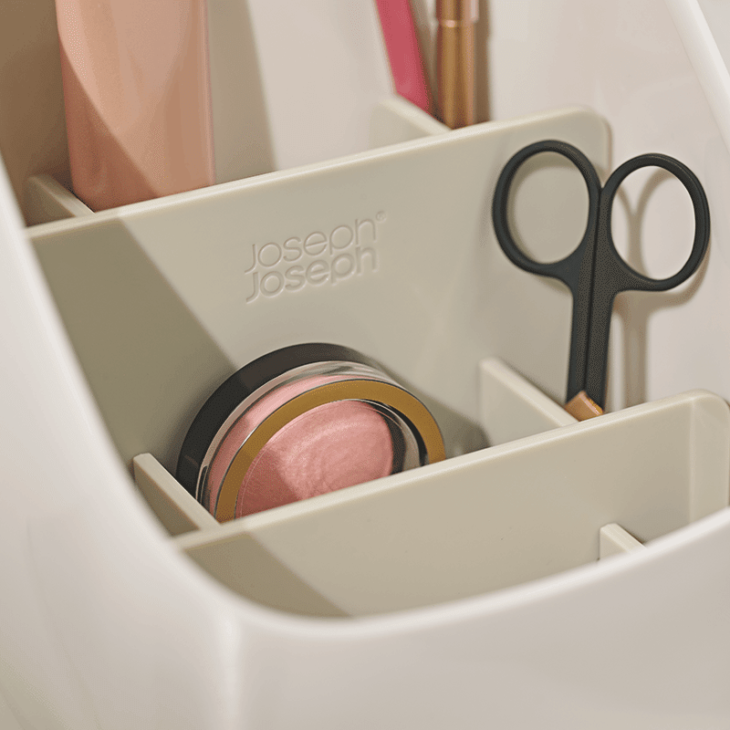 Viva Pedestal Mirror with Beauty Organizer