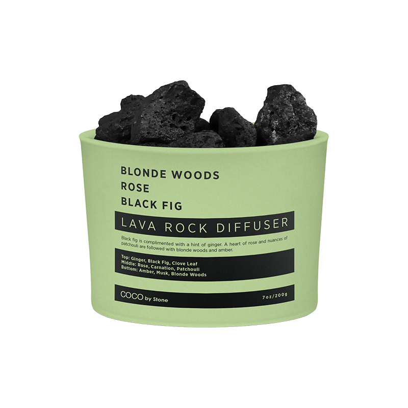 Lava Rocks and Essential Oil Bundle - (Blonde Woods | Rose | Black Fig)
