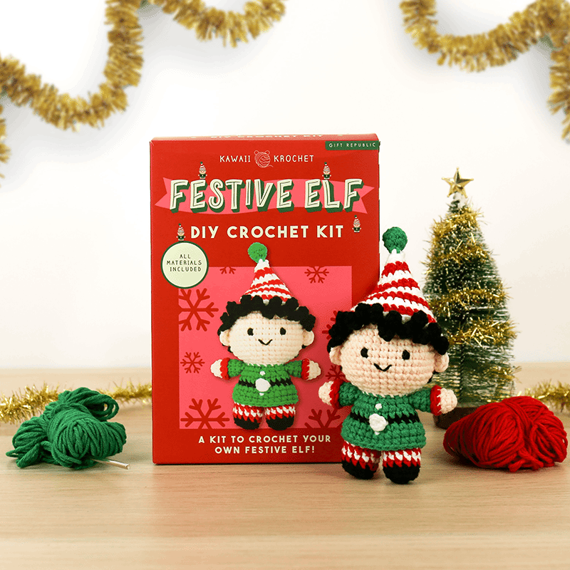 Festive Elf Crochet DIY Kit