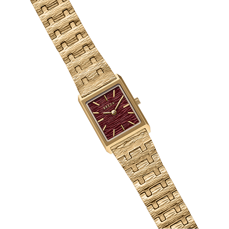 BREDA 'Virgil Revival' Gold and Metal Bracelet Watch