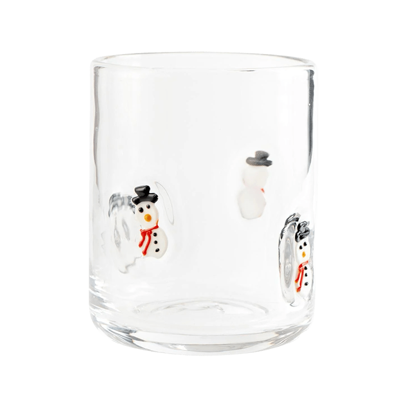 Snowman Icon Glass Set Of 4